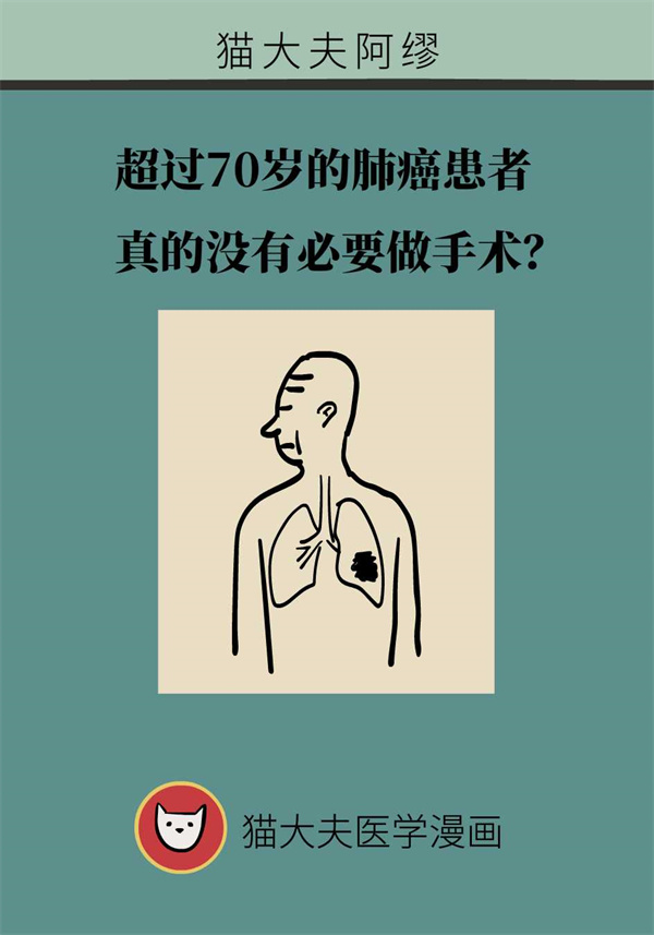老年肺癌患者没有必要做手术？对症治疗很重要